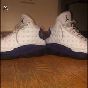 Jordan retro 13 purple white yellow black